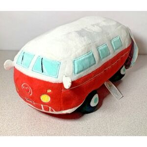 Super Soft Groovy Bunch Plush Love Red Van Bus 10" Length 2022 New With Tags